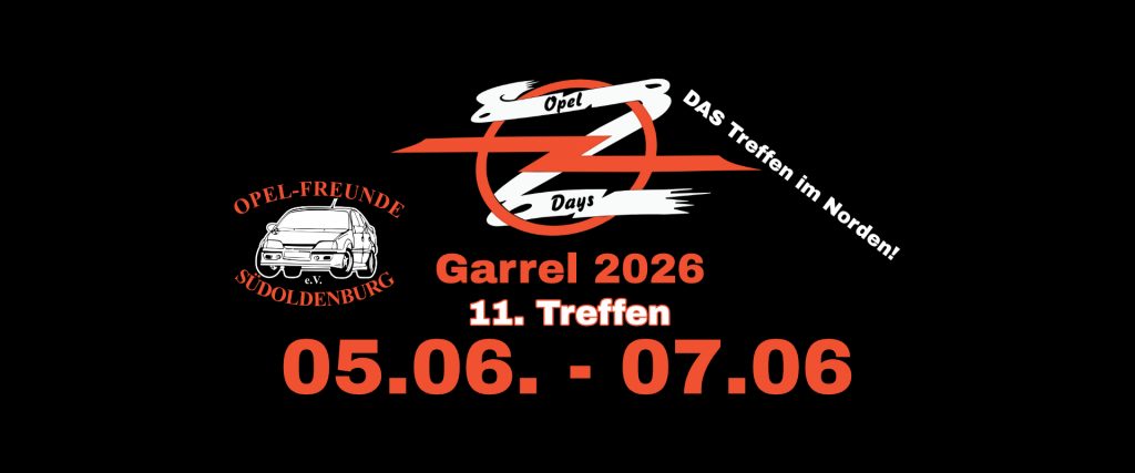 Bannerbild Opel Days 2026 der Opel-Freunde Südoldenburg e.V.